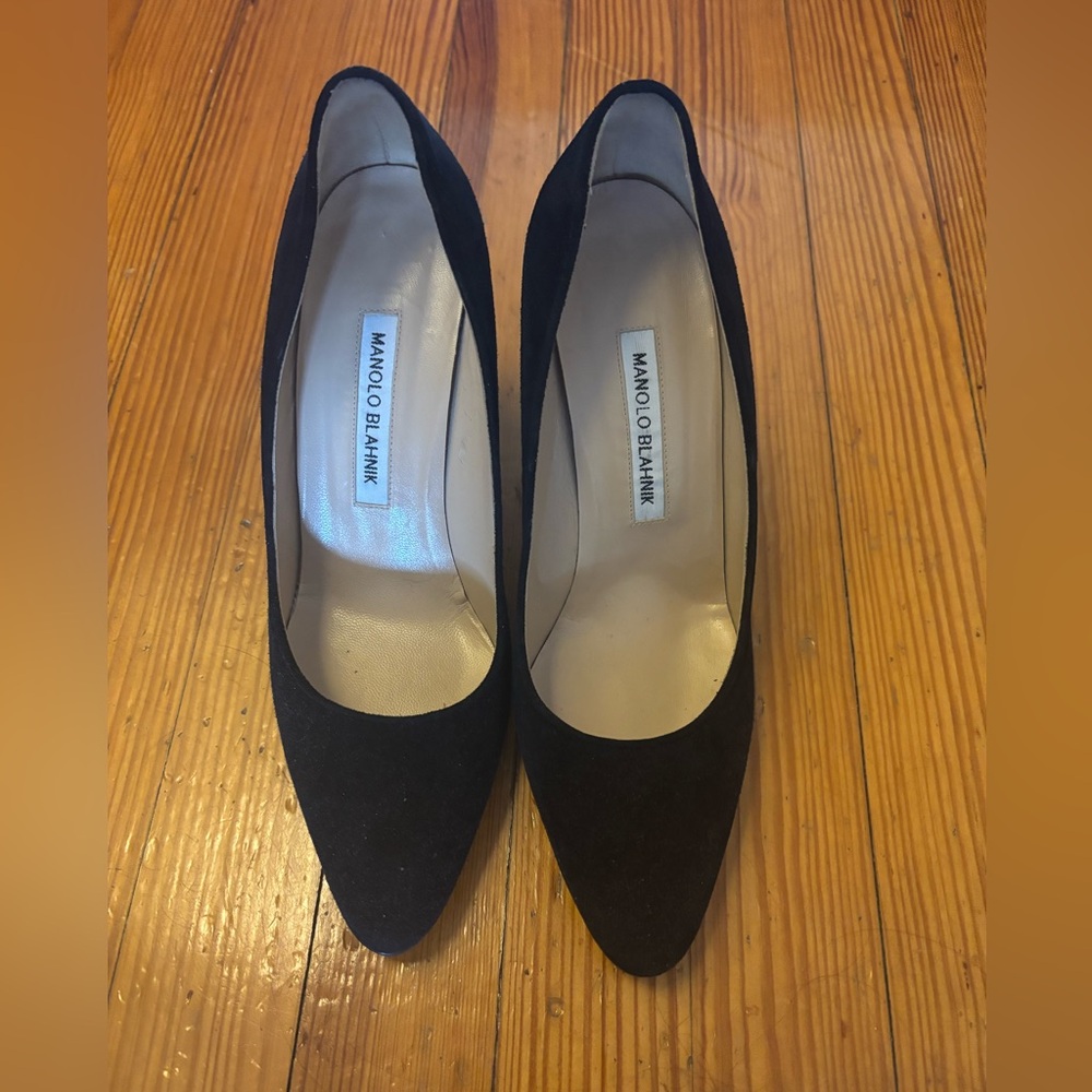 Manolo Blahnik Tucciototo Block Heel